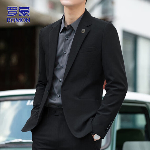 ROMON suit men's autumn and winter business professional formal casual suit men's wedding groom's best man's dress jacket