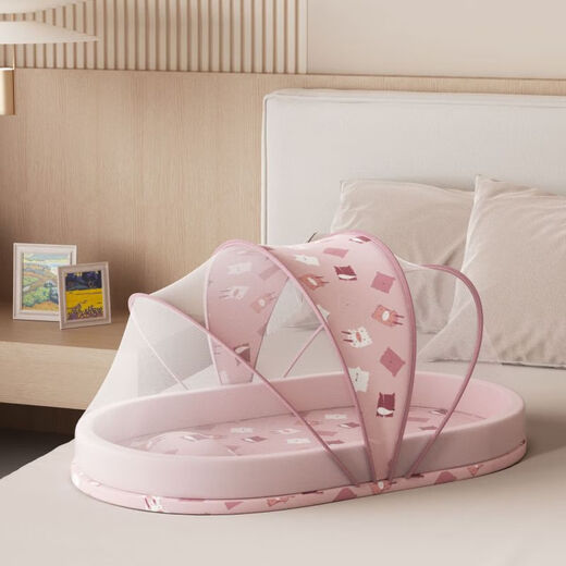 Portable bed-in-bed baby crib foldable newborn bed removable bionic bb bed anti-pressure puppy bachelor