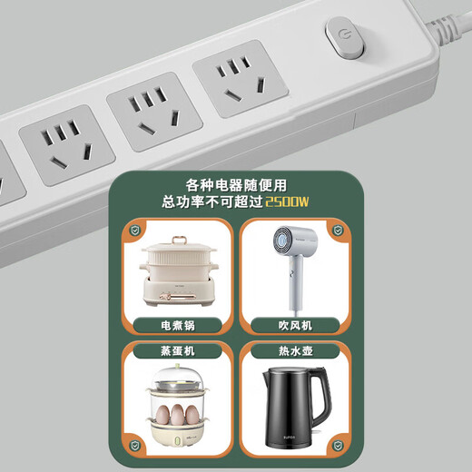Jingdong Express Household anti-overload socket protection multi-functional long plug strip with USB wireless multi-hole strip wiring board super multi-socket decoration must-have total control 12 sockets anti-overload protection wire length 1.8 meters new national standard anti-accidental touch