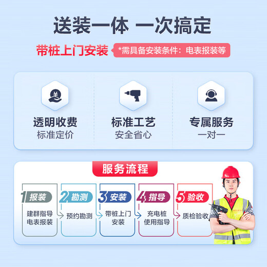 Bull (BULL) new energy vehicle AC charging pile is adapted to the ideal Xiaomi su7/yu7 car Tesla BYD Qianjie new national standard 7KW Tianji 4G model