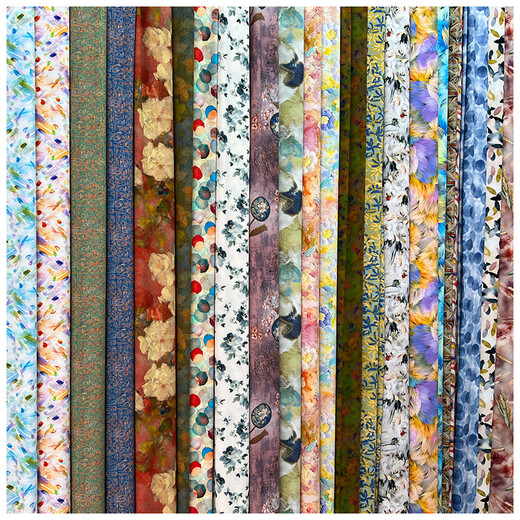 Japanese Cotton Seda de algodón Artificial Algodón Fina de verano Tributo delgada Tributo Satinado Satén Pajamás Pantalera Ropa de vestir Seda de algodón 1049#
