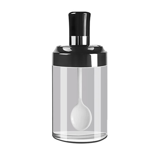 Beimuxing seasoning jar glass salt jar kitchen light luxury seasoning packaging bottle salt control household salt seasoning box set seasoning jar with spoon