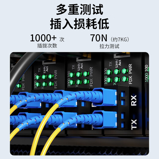 值计光纤跳线 工程电信级SC-SC(UPC) 单模单芯 低烟无卤环保入户光纤线 收发器尾纤 1米 Q0-SCSC01