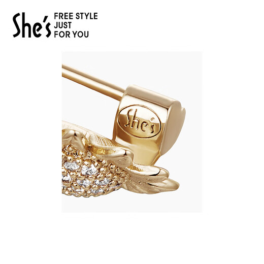 She s Qianzi light and simple mini exquisite anti-exposure buckle brooch niche design coat corsage birthday gift for girlfriend