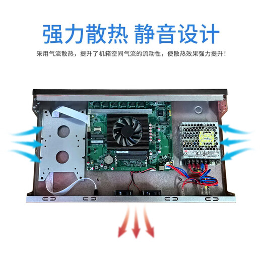 倍控i3服务器I7-8550U四核N5105千兆ROS维盟linux软路由1U机架式工控机虚拟机 多网卡电脑主机win10 I5-8250U 2.5G网16G内存256G硬盘 1U机架式（铝面板可定制）intel226六网卡
