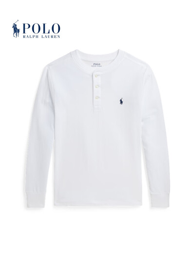 Polo Ralph LaurenRalph Lauren/Ralph Lauren Boys Classic Cotton Jersey Henley RL41762 100-White S