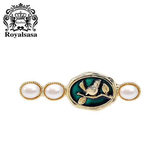 Royal sasa royal sasa hair accessories imitation pearl headband feminine retro side clip bangs clip headband headband head flower