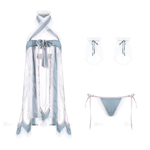 Sexy lingerie, sexy Hanfu, ancient style, pajamas, flirting uniform, national style, burgundy jacket, belt, bellyband, thong M