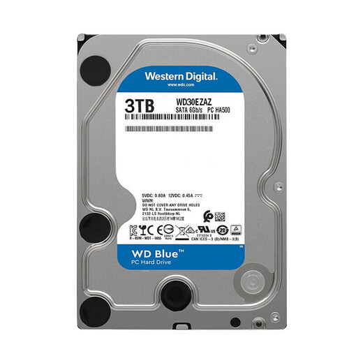 
Western Digital Desktop Hard Drive WD Blue Western Digital Blue Drive 3TB 5400 RPM 256MB SATA 3.5-inch DIY Computer Storage Mechanical Hard Drive