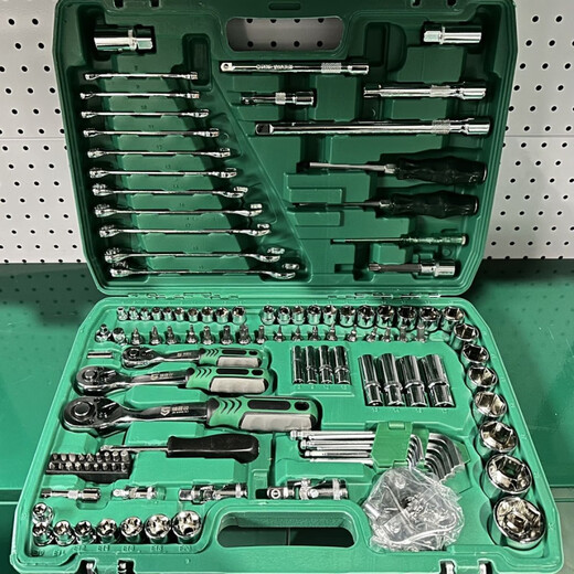 ZKHE150 piece set 72 teeth auto repair tool set car repair set socket wrench combination tool repair tool 161 pieces 72 teeth repair shop used out and replaced with new ones