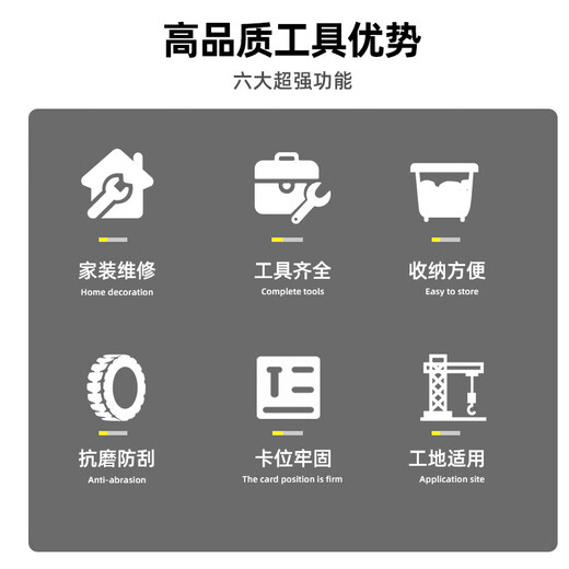 Padilin Toolbox Set Household Wrench Screwdriver Hammer Hardware Tool Repair Multifunctional Woodworking Electrician Set