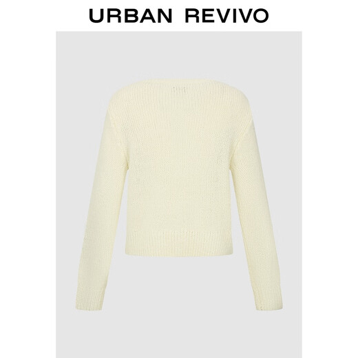 UR2025 new autumn women's casual three-dimensional flower-breasted short knitted cardigan UYL950209