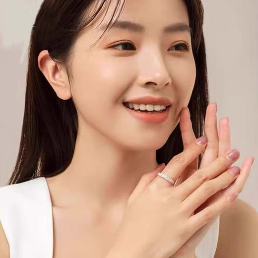 European painting ring for women single girl single open full silver ring 999 sterling silver high-end tail ring plain ring for women 999 silver starry ring light luxury high-opening adjustable