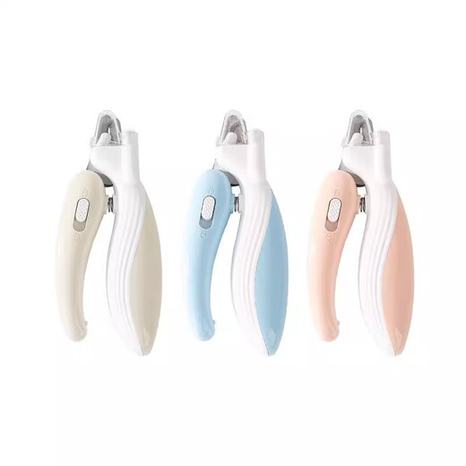 Suitable for beginners, special nail clippers for cats and dogs. Novice cat nail clippers with light to illuminate the blood line to prevent cutting. Cat nail clippers. Pink - Little Whale comes with LED blood line light.