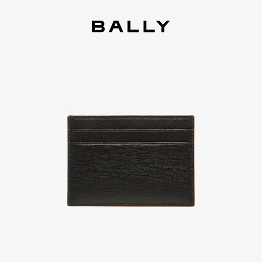 BALLY new autumn MYTHOS men's cowhide card holder 6308565 black 10*7cm