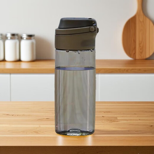 LOCK & LOCK sports water cup for men and women, portable tea cup, plastic cup with tea net, water cup, military training water cup, ABF762GRY- 550ml