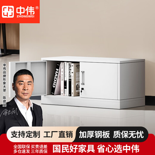 Zhongwei (ZHONGWEI) steel single-section file cabinet, office cabinet, low cabinet, financial voucher iron cabinet, information cabinet, small iron cabinet, lockable storage cabinet