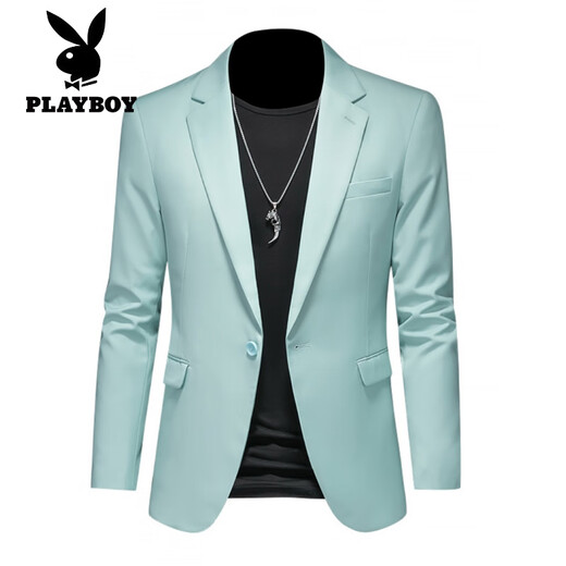 Playboy (playboy) costume veste texture masculine double fente à fente formelle de bonbons de bonbons couleurs décontractées