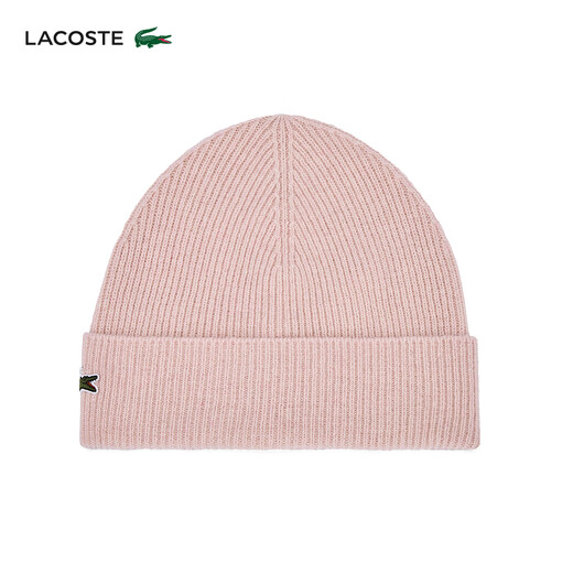 LACOSTE French crocodile same style 25 autumn new wool scarf and knitted hat gift box | RB5385 ADY/light pink