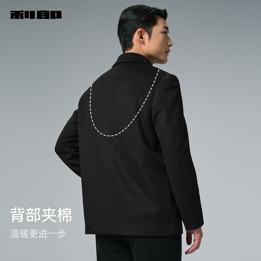 Lilang woolen coat men's lapel simple business men's woolen coat winter wool coat
