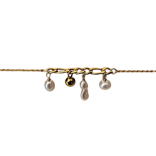 Passing by natural irregular shaped freshwater pearls, non-fading, personalized niche design clavicle, one in stock