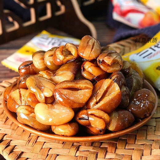 Fingertip crispy broad beans orchid beans individually packaged office snacks, snacks and snacks, beef + spicy 400g (about 30 packs)