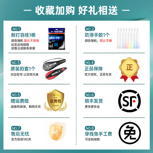 VICTOR Victory raquette de badminton professionnelle star's même raquette unique d'attaque de vitesse en carbone Hypersonic ARS-HS PLUS ARS-HS PLUS VBC Hypersonic blanc 4U blanc brillant