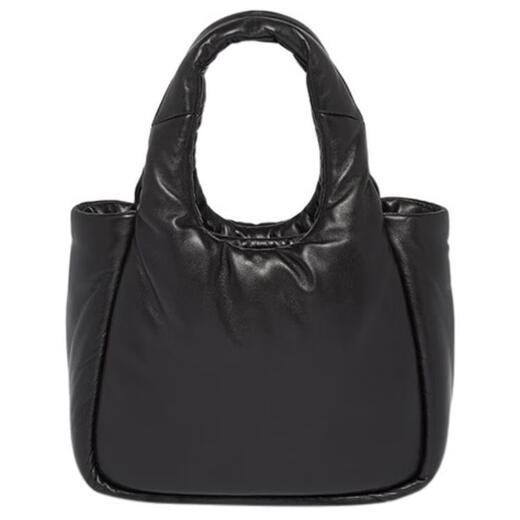 PRADA Enamel-coated Metal Triangle Logo Magnetic Buckle Closure Soft Nappa Leather Handbag Mini Women's Black Basic Pack (Bag + Dust Bag)