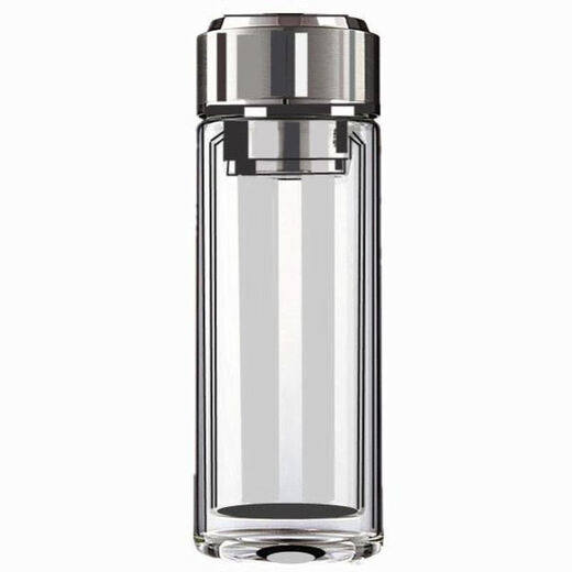 Fat Donglai is a drop-proof tempered glass cup 500ml, which is drop-resistant and high-temperature borosilicate double-layered glass protective cover for men's tea cups and water cups. Steel color 550 ml, anti-fall and explosion-proof, double-layer high.