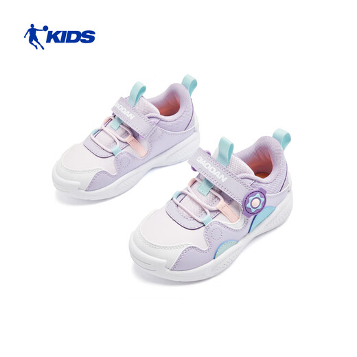Jordan running shoes for baby girls and toddlers, winter toddler sports shoes, leather children's shoes, Steam Purple/Light Transparent Purple 26