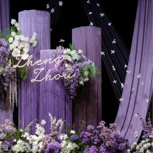 Fantasy wedding props, iron wire curtain, ring frame, wedding crystal bead curtain frame, round tassel frame, guide bracket, supports customization of various sizes