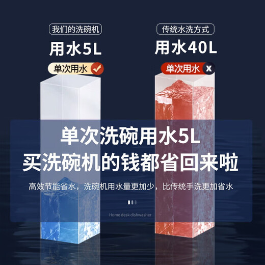 Siemens small desktop dishwasher household installation-free automatic dishwasher intelligent disinfection drying dishwasher white 8-person standard faucet