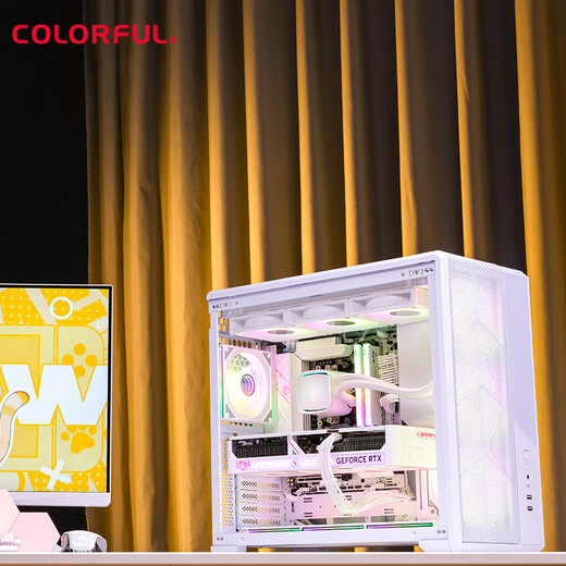 Colorful AMD Ryzen 9800X3D/RTX5070Ti/5090/5080 graphics card host DIY desktop computer live design rendering Delta mobile game assembly machine R7 9800X3D+RTX5070Ti 丨三