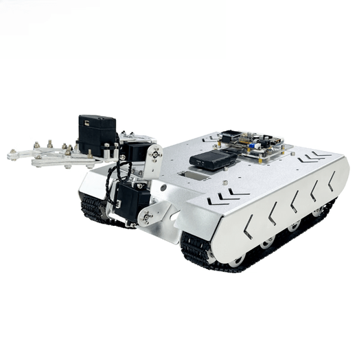 Lingle TS100L crawler type off-road shock-absorbing car ROS robot open source development platform unmanned vehicle chassis model customized model single chassis with electronic control + robotic arm version 11-wire Hall encoder
