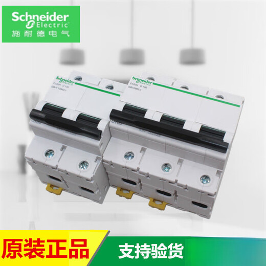 施耐德小型断路器 C120H 2P/3P/4P 80A/100A/125A C型D型 导轨式 C120H4PC125A