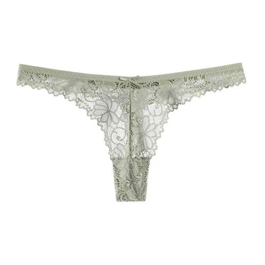 Sexy underwear for women with open crotch and sex, underwear three-point thong for perverted training when going out, green + dark blue + red, one size fits all