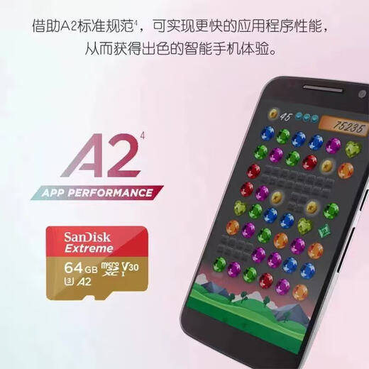 SanDisk TF card 128G memory card U3 high speed DJI A2 drone 256G action camera 512G recorder sd card 4K 128G gold card 190M new bare card with card box