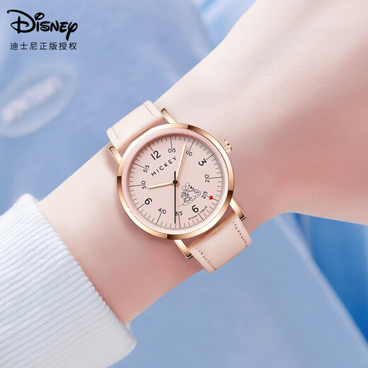 迪士尼（Disney）学生手表简约卡通指针式石英表初中生大童女孩防水手表开学礼物