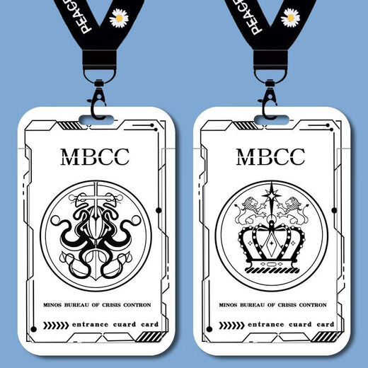 Missing MBCC Director ICON Student Carte Set Carte scolaire Bus Bus Carte de repas Carte de repas Carte d'eau Chaîne Key Chain B15838 Long Lanyard + Campus Carte Cluster