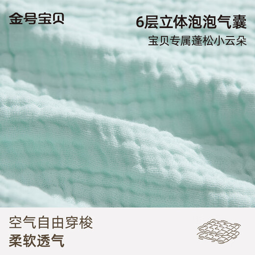 Golden Baby Pure Cotton Washed Gauze Towel 2 Infant and Toddler Saliva Towels for Face Washing and Handkerchiefs for Wiping Hands Rectangular Towel 60*30