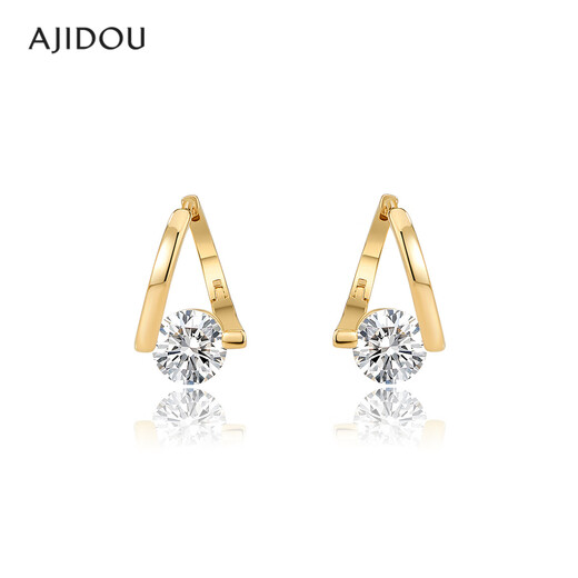 AJIDOU Ajidou earrings women's French earrings light luxury ear buckle accessories niche high-end earrings hoop earrings gold