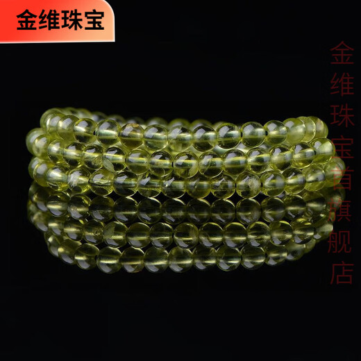 Jinwei Natural Green Peridot Bracelet Ice Green Crystal Bracelet Women's Bracelet Single Circle Emerald Multiple Circle Gemstone Jewelry Peridot Collection Grade 5mm Beads Ice Crack Fewer