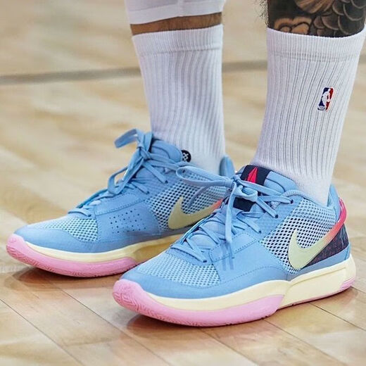 AJNIKER AIR Putian Purehara Morant first-generation basketball shoes JA1 air-cushion boots wear-resistant, non-slip, shock-absorbing and breathable JA1-built-in air cushion-Purple Orange 41