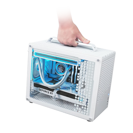 ASUS ROG Fukiyuki AMD R7 9800X3D/RTX5080/5070TI/RX9070XT high-end mini desktop assembly computer console game machine Qiao Sibo Z20 with five丨9800X3D丨RTX5070TI