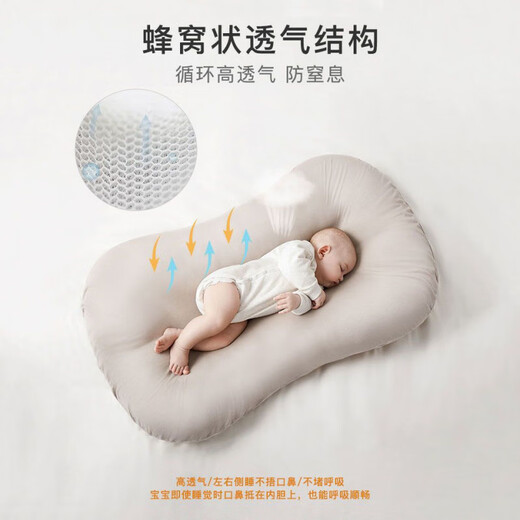 YEESOOM crib mid-bed anti-jump soothing bionic bed newborn baby sleeping artifact type a British yeesoom bionic gray bed