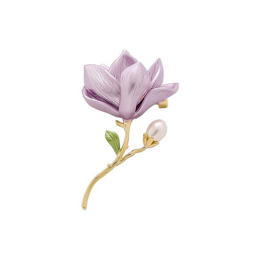 Idel Chinese style elegant magnolia brooch high-end women's fashion pin high-end corsage accessories birthday gift XZ0608 magnolia brooch