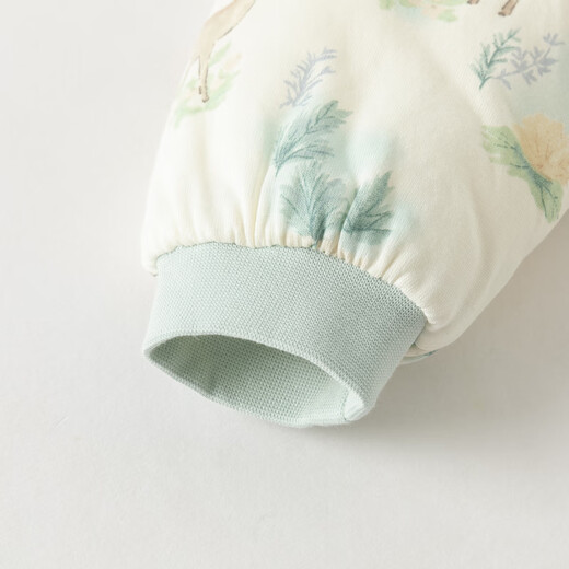 DAVE&BELLA 2025 new winter baby girl jumpsuit antibacterial baby boy quilted romper newborn baby boy's pajamas gray green ready stock 66cm (recommended height 59-66cm)