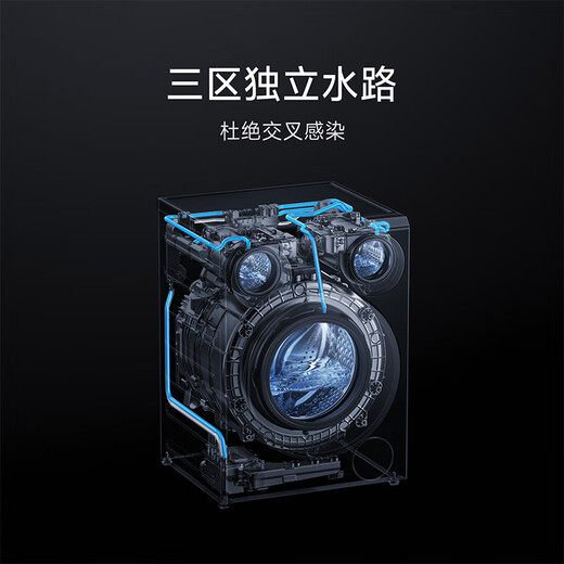 Mijia Super Electrolysis Xiaomi Washing Machine Fully Automatic Three-Zone Washing Small Tube Drying Three-tube Underwear Children's Wash First-Class Energy Efficiency National Subsidy XHQG105MJ101