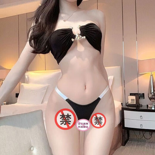 Give your girlfriend sports underwear, thong, thin straps, high waist, pure lust, hot base, seamless, husband ecstasy, one size fits all, black