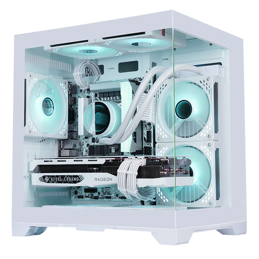 ASUS AMD Ryzen R7 5700X 9500F RTX5060 9060XT graphics card sea view room computer Delta mobile tile e-sports game console DIY desktop assembly machine R5 5600丨7650GRE O8G